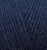 Нитки пряжа для в'язання акрилова SEKERIM BЕBЕ Шекерім бебі № 58 - темно синій