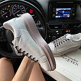 Жіночі кросівки Alexander McQueen White Brown, жіночі кросівки олександр маккуїн, фото 3