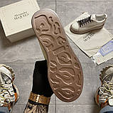 Жіночі кросівки Alexander McQueen White Brown, жіночі кросівки олександр маккуїн, фото 8
