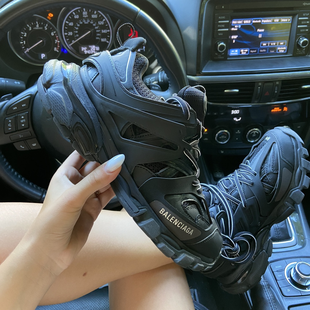 Жіночі кросівки Balenciaga Track Triple Black, жіночі кросівки баленсіага трек, кросівки баленсияга, фото 1