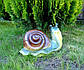 Декоративний равлик для саду 32х21 см кераміка, фото 5