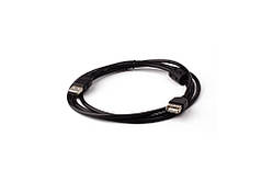 Подовжувач USB шт.A — гн. A 1,5 м. з фільтром, чорний