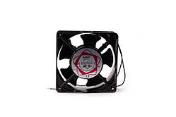 Вентилятор чорний 220V 120х120 мм. 2700об/хв 160 м3/год