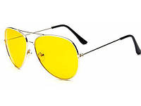 Желтые очки для водителей антиблик Aviator Avatar