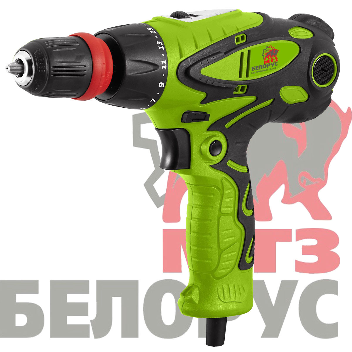 Мережевий шуруповерт Білорус ДЕ 1300/2ДФР з швидкознімним патроном