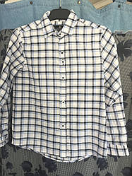 Сорочка дитяча в клітинку довгий рукав