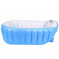 Надувная детская ванна Intime Baby Bath Tub синяя, голубая (живые фото)