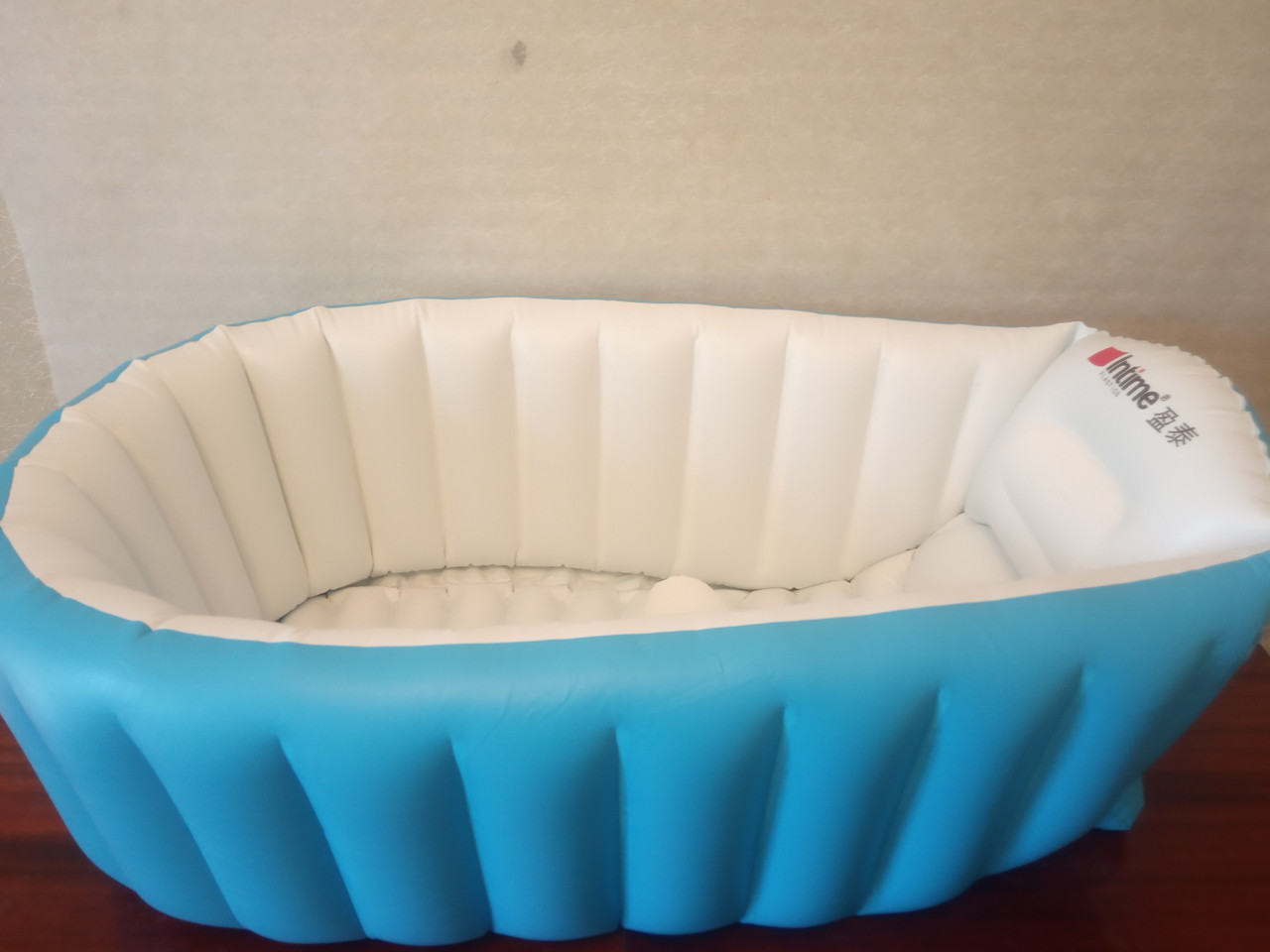 Надувная ванночка детская переносная ванна, синяя (живые фото) - фото 2 - id-p1212663033