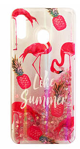 Накладка Aquarium Flamingo summer для Samsung Galaxy А20 А205 (Самсунг А20)