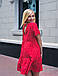 Літня стильна сукня Горох червоний, фото 4