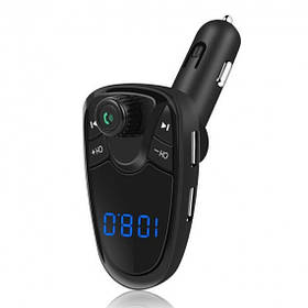 Автомобільний FM модулятор M1 | Авто FM трансмітер з Bluetooth Black