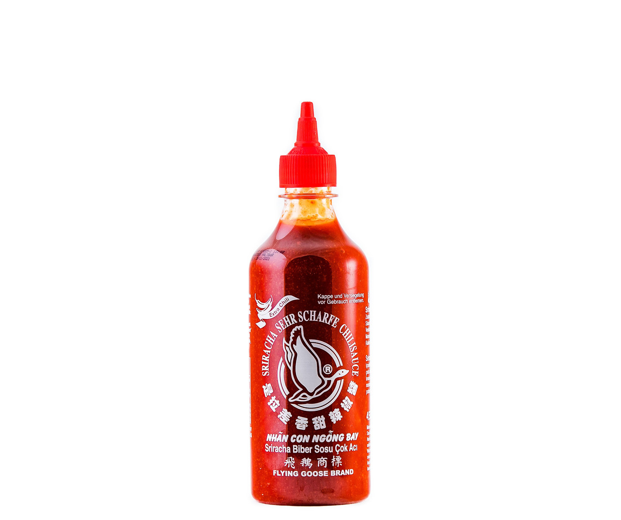 Соус Шрірача екстра-гострий чилі (70% чилі) FLYING GOOSE 455 мл, фото 1