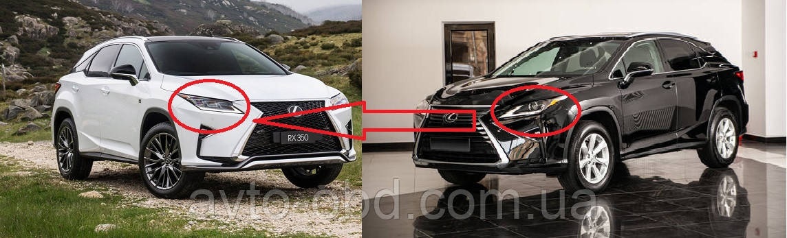 Кодування фар на Lexus RX,NX, Toyota (і інші)  під час заміни зі звичайної оптики на FULL LED