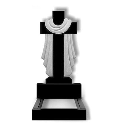 Хрест з граніту на могилу (100-50-5) №307