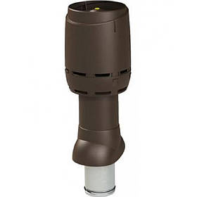 Вентиляційний вихід DN125 термоізольований з ковпаком, 125/И3/500 FLOW Коричневий RAL8019, 500