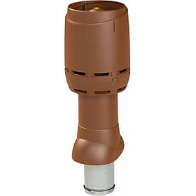 Вентиляційний вихід DN125 термоізольований з ковпаком, 125/И3/500 FLOW Цегляний, 500