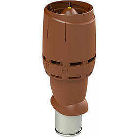 160/ИЗ/500 FLOW Вентиляційний вихід ізольований з ковпаком FLOW P-160 500, Цегляний