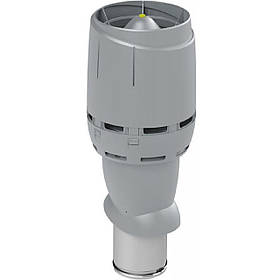 160/ИЗ/500 FLOW Вентиляційний вихід ізольований з ковпаком FLOW P-160 500, Світло-сірий