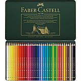 Кольорові олівці Faber-Castell Polychromos 36 кол метал.коробка, фото 3
