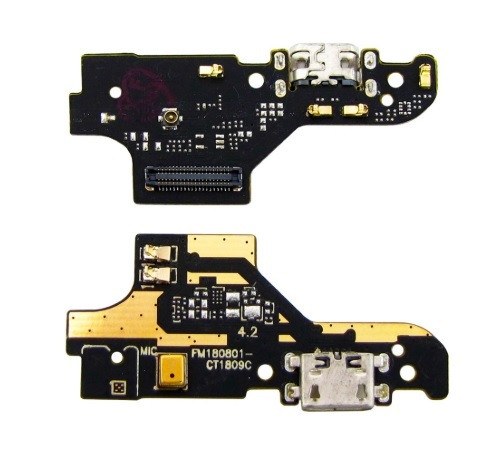 Шлейф (Flat cable) для Meizu M6T з роз'ємом зарядки, з мікрофоном (плата зарядки), фото 1