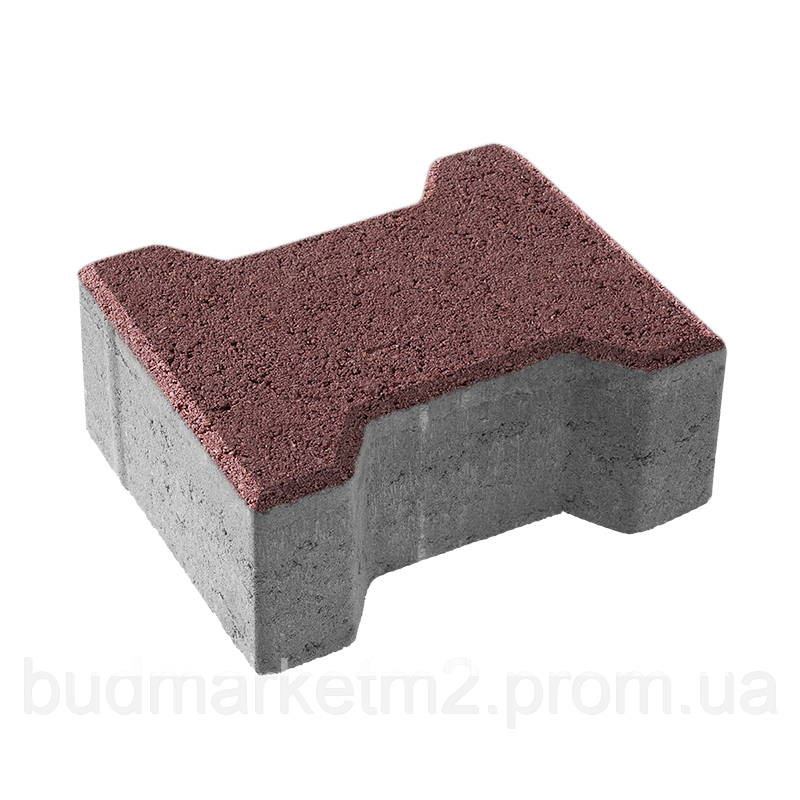 Тротуарная плитка Двойное ЗТ Ковальская 20-16-8 вишня