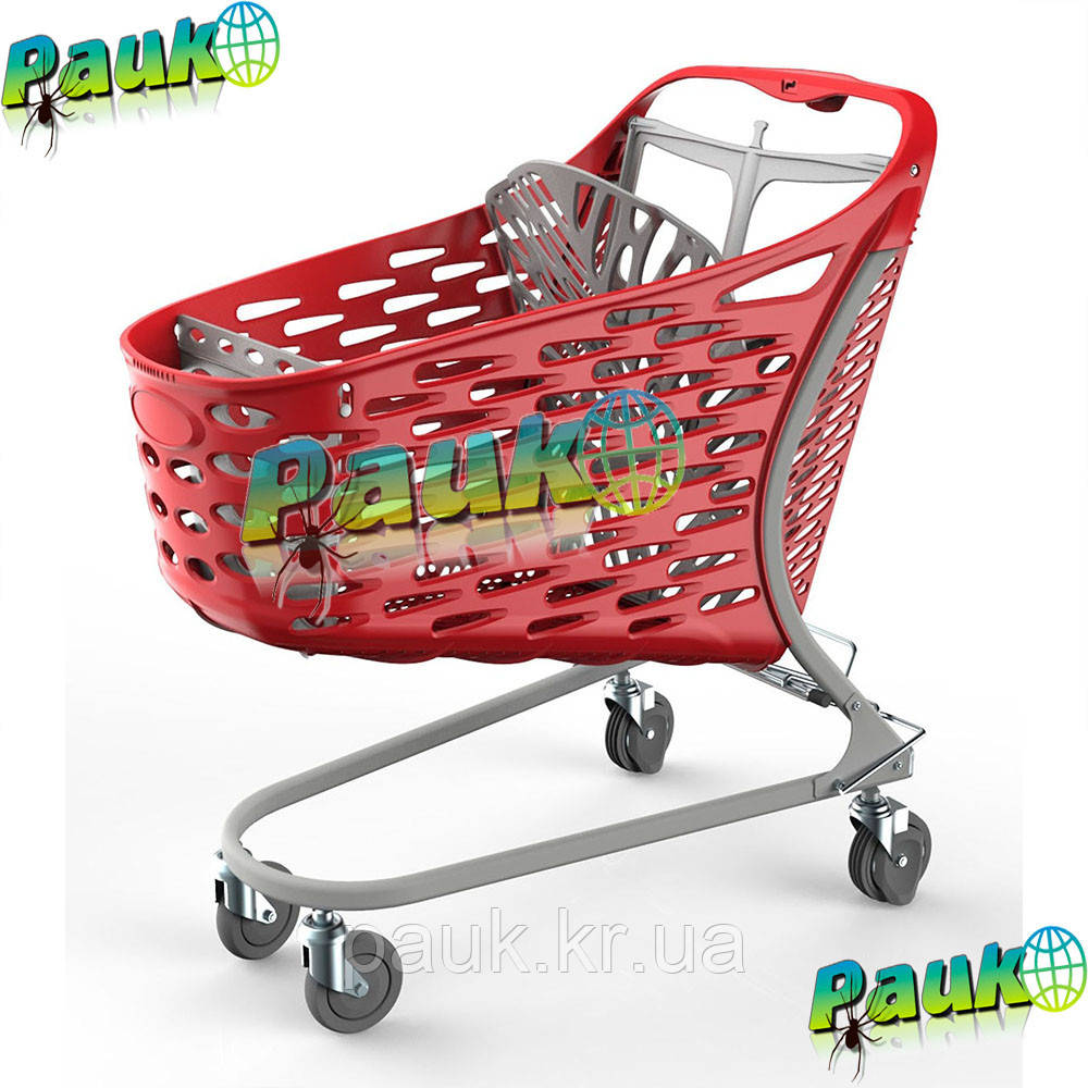 Візок торговий 130 л Samba Basic 1016х601х1025 мм, пластиковий торговий візок на колесах в магазин
