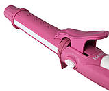 Плойка-утюжок Kemei GB-KM 987 3 в 1 Рожева, фото 3