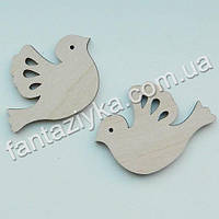 Дерев'яний декор Голуб коричневий 48 мм