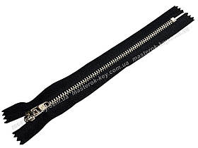 Блискавка джинсова Тип 4,5 18 см нерознімна колір Чорний 580 зубців нікель