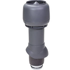 Вентиляційний вихід термоізольований h 500мм P-125/500, 125/ІЗ/500 Сірий Графіт RAL7015 RR23