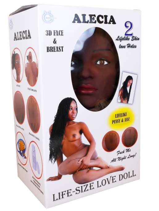 Надувна лялька "ALECIA 3D" з вставкою з кібершкіри і вибростимуляцией і АУДІО-СЕКС функція