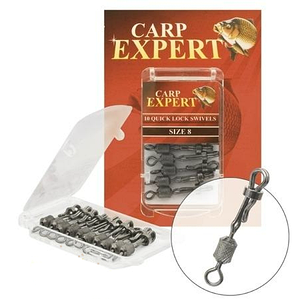 Вертлюг швидкознімний з замком Quick Lock Swivels Carp Expert 10шт