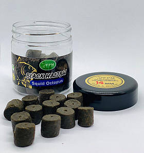 Hook Pellet Black Halibut 14mm 100g в банку Squid Octopus Кальмар +стопор
