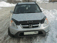 Дефлектор капота (мухобойка) Honda CR-V 2002-2007 /длинная