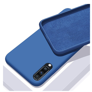 Чохол Silicone Case Full для Samsung Galaxy A01 A01 A015 синій (самсунг а01)