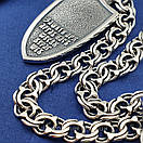 Комплект! Чоловічий срібний ланцюжок і підвіс Архангел Михайл. Бісмарк 65 см і кулон ангел хранитель, фото 9