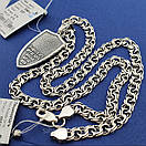 Комплект! Срібний ланцюжок Бісмарк 1057 і підвіс Архангел на щиті, фото 9