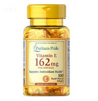 Вітамін Е (Vitamin E) токофероли Tocopherols Puritan's Pride (DL-альфа-токоферол), Е-324 100 капс.