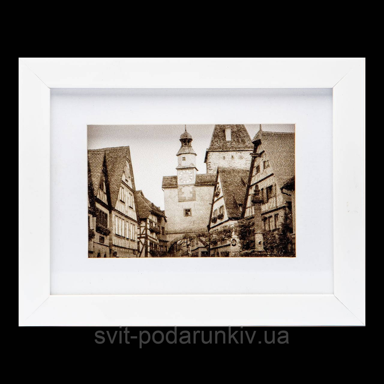 Чорно-біла картина з фотографією ретро 18*23 B-77-36 (білий), фото 1