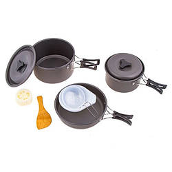 Набір туристичного посуду із анодованого алюмінію DS-300