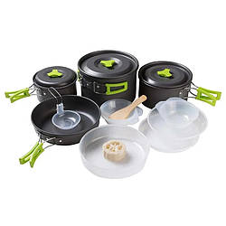 Набір туристичного посуду з анодованого алюмінію на 4-5 осіб DS-500