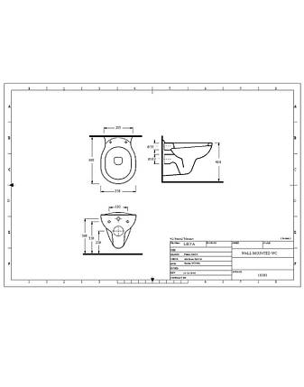 Унітаз підвісний Lemas Likya Wall hung WC з функцією біде 10303, фото 2