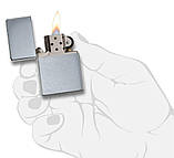 Запальничка Zippo 230 Classic Brushed Chrome, фото 3