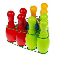 Ігровий набір для боулінгу "Веселка 9" 0732, кеглі - 9 шт, куля 3856149