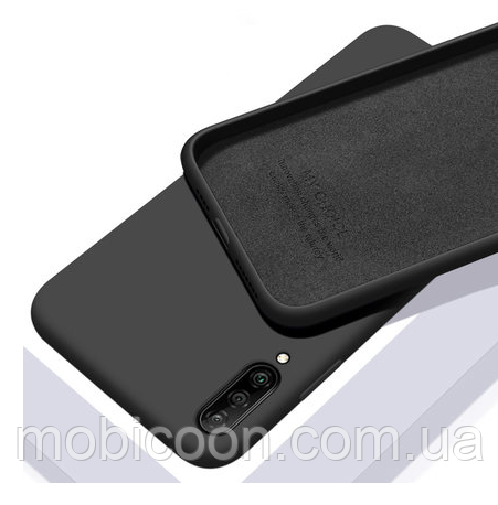 Чохол Silicone Case Full для Samsung Galaxy A01 A01 A015 чорний (сасунг а01)