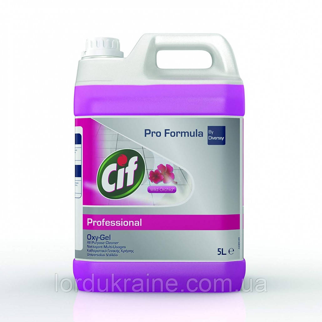 Універсальний мийний засіб для очищення підлог Cif Professional Oxygel Wild Orchid, фото 1