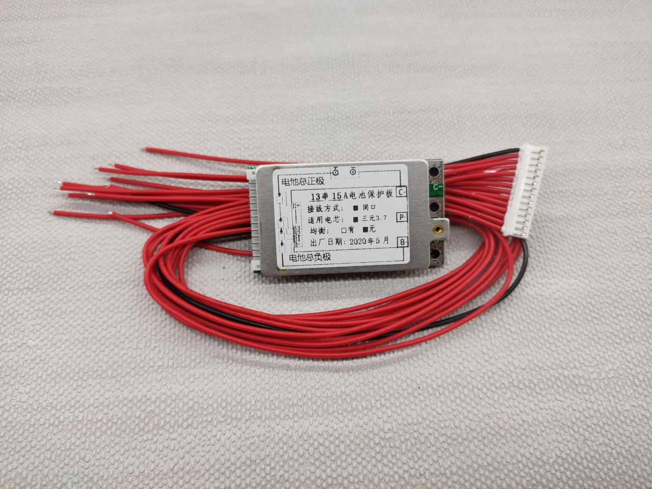 Плата BMS 13S 15A 48 вольтів для Li-Ion акумуляторів