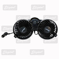 Вентилятор автомобільний 12 V Elegant 101 545 "4 Дюймовий подвійний, на скотчі