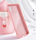 Чохол Silicone Case Full для Samsung Galaxy A01 A01 A015 рожевий (самсунг а01), фото 3