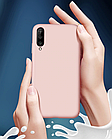 Чохол Silicone Case Full для Samsung Galaxy A01 A01 A015 рожевий (самсунг а01), фото 5